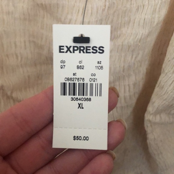 Express Puff Sleeve Smocked Top - Picture 3 of 5